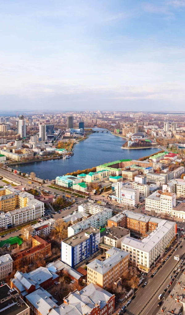 Вид сверху на Киев