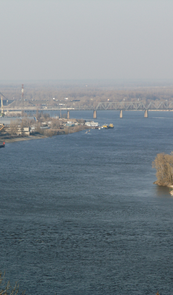 Вид на Днепр в Киеве