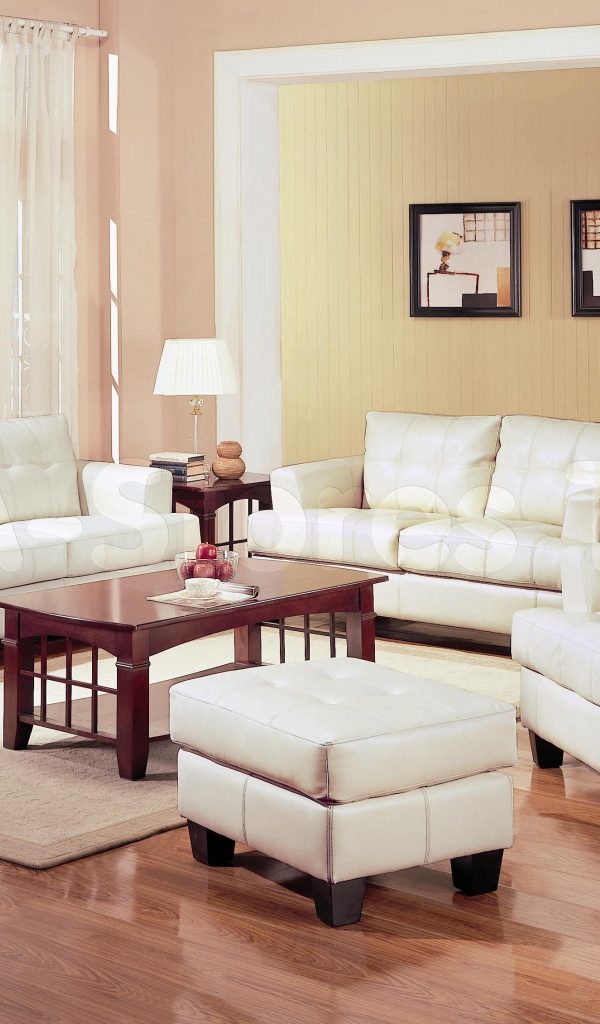 Белая мебель в гостиной