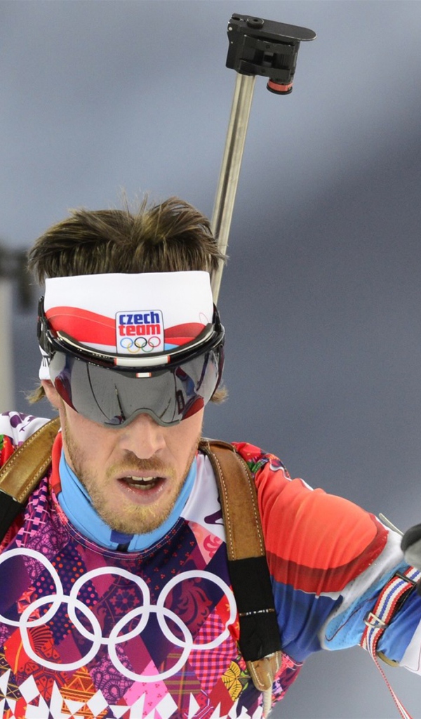 Обладатель серебряной и бронзовой медали в дисциплине биатлон Ярослав Соукуп на олимпиаде в Сочи