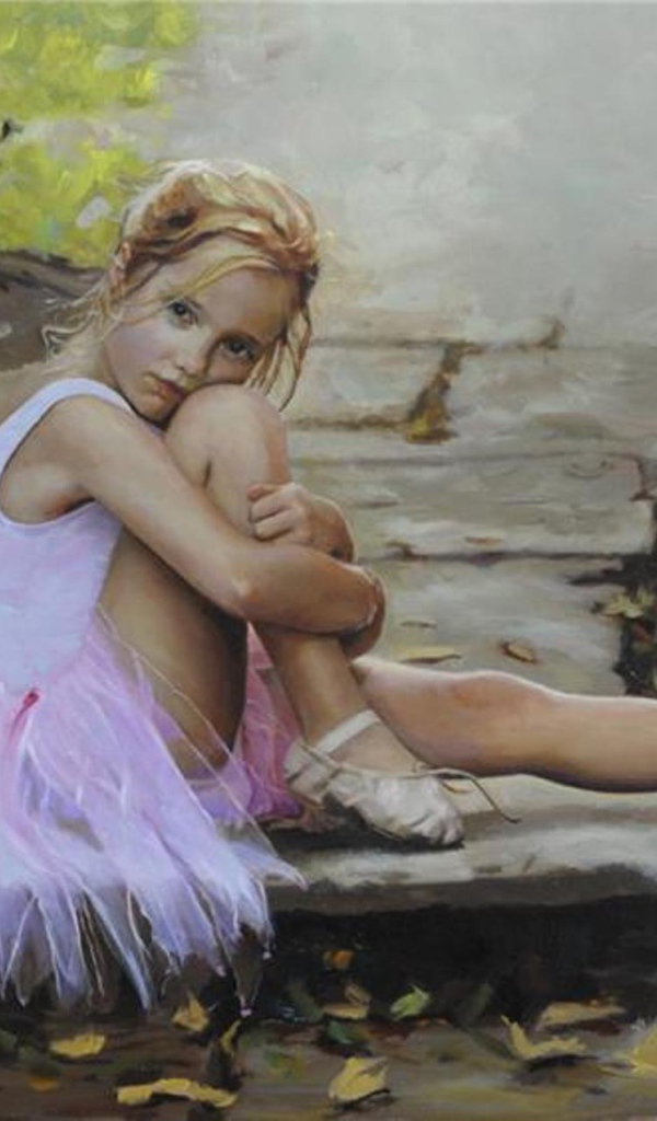 Юная балерина отдыхает