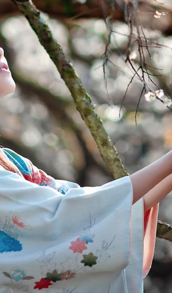 Японка встречает весну