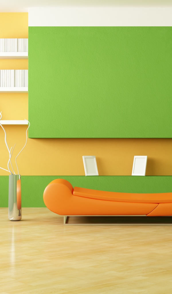 Оранжево зеленый стиль