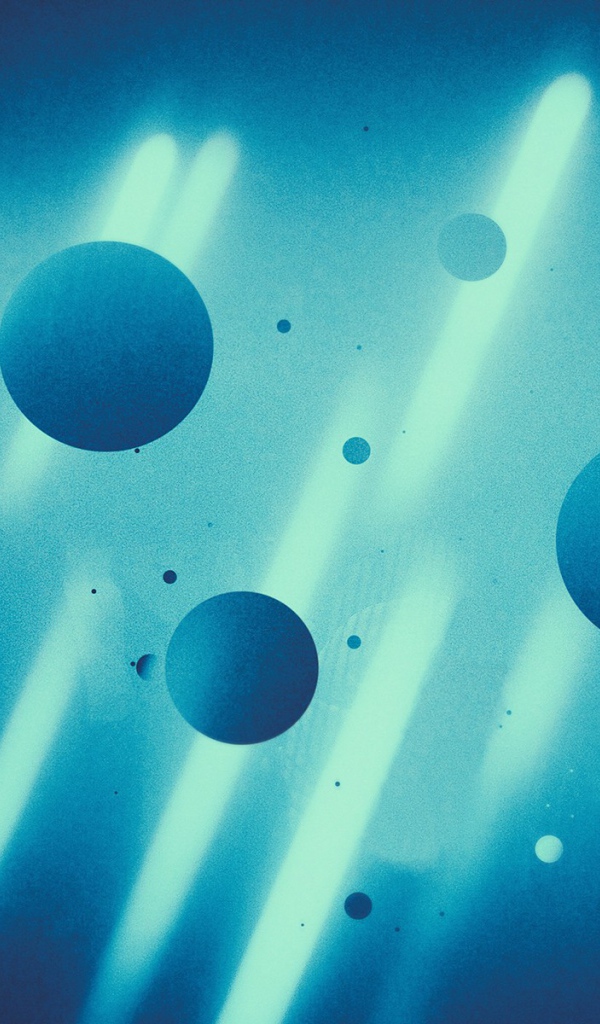 Абстрактные голубые сферы