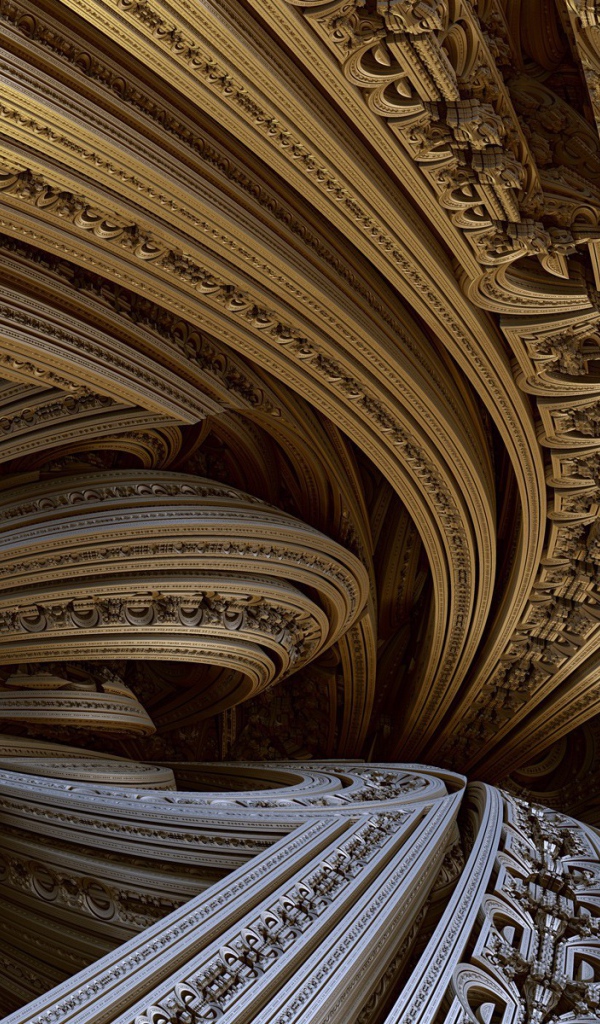 Абстрактные орнаменты в виде резьбы