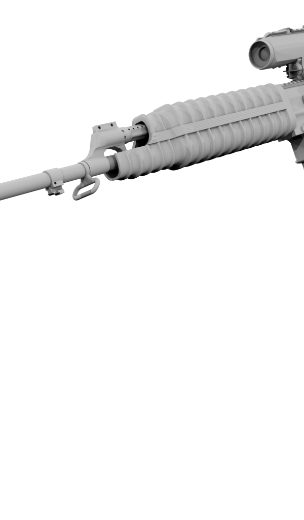 Штурмовая винтовка, 3Д модель