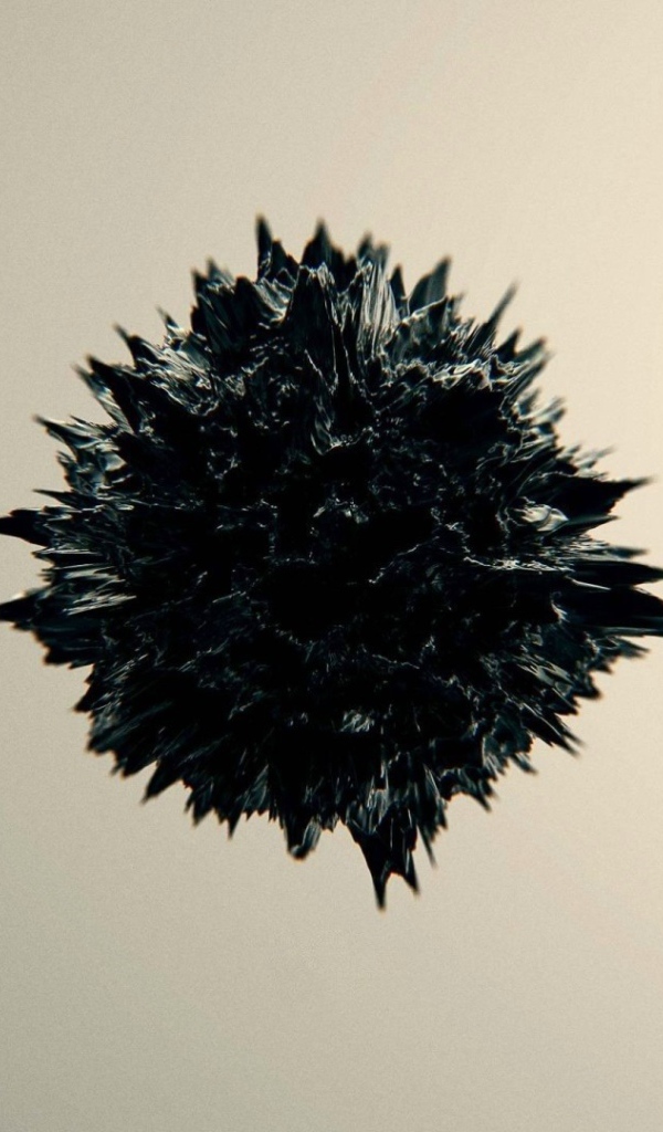 Черный абстрактный сгусток