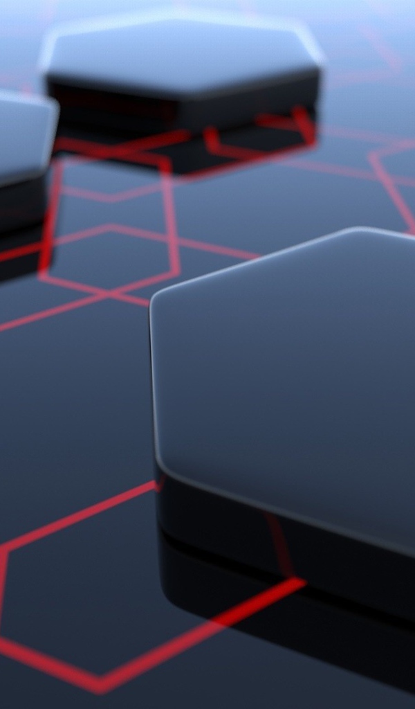 Черные фигуры с шестью гранями