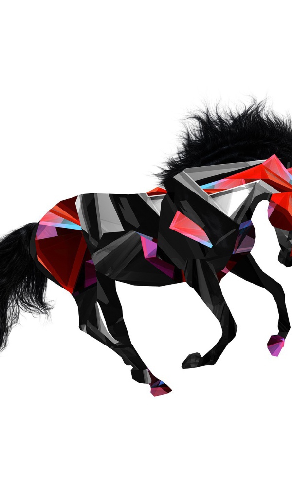 Черный конь, 3-Д графика