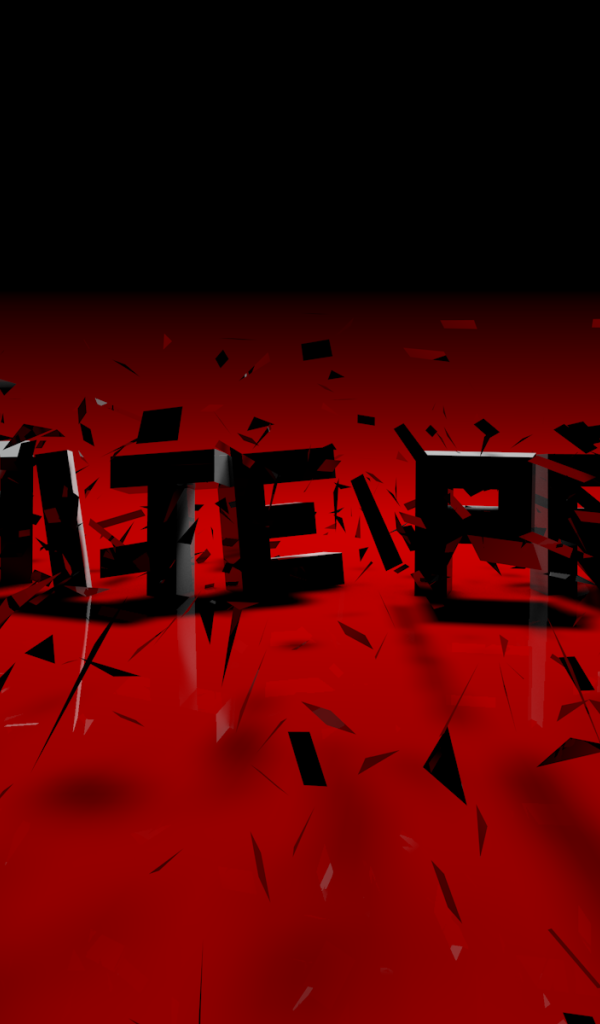 Черные буквы, 3Д модель