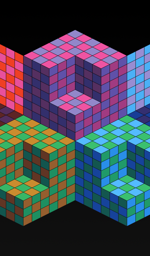 Кубические олимпийские кольца