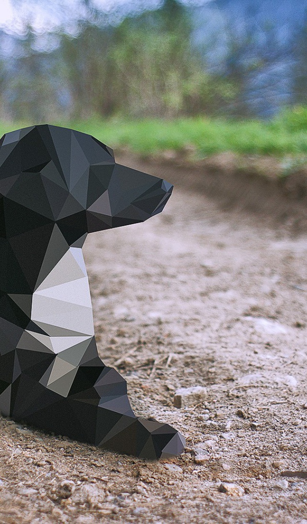 Кубическая черная собака