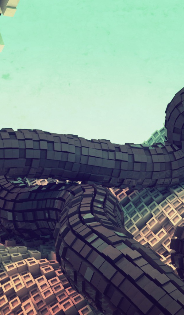 Кубические конструкции из пикселей