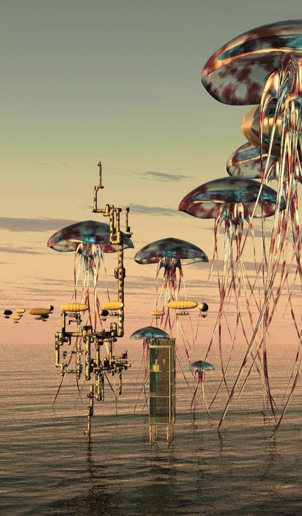 Летающие медузы среди дирижаблей