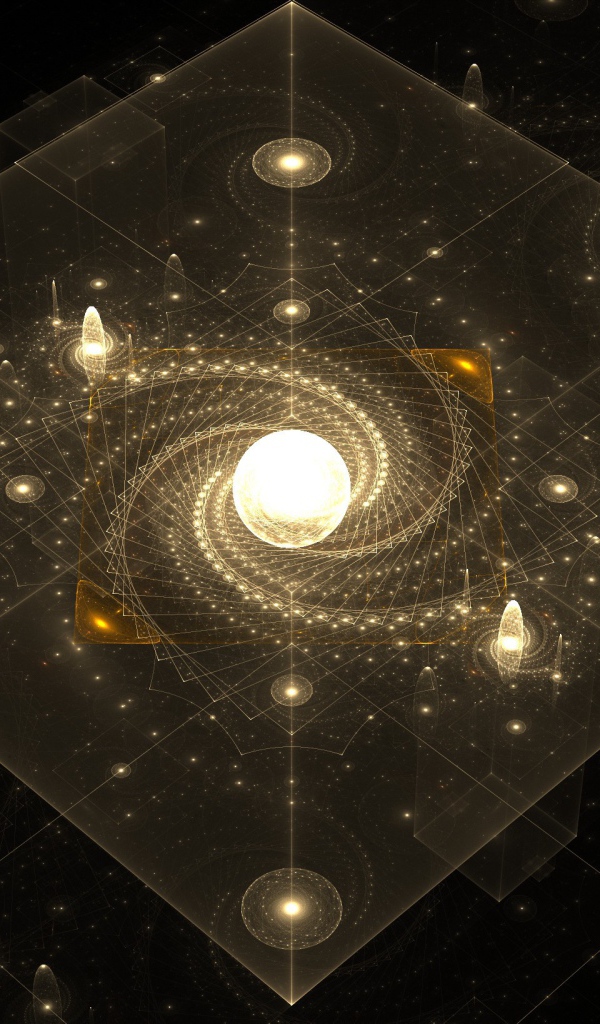 Галактика в прозрачном кубе