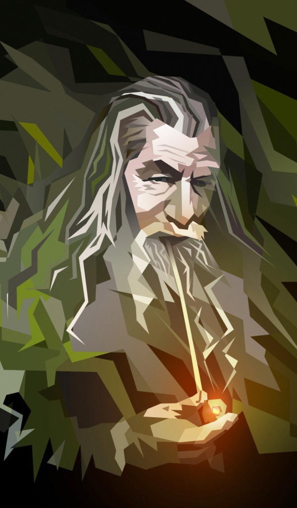 Гендальф курит трубку, 3Д графика