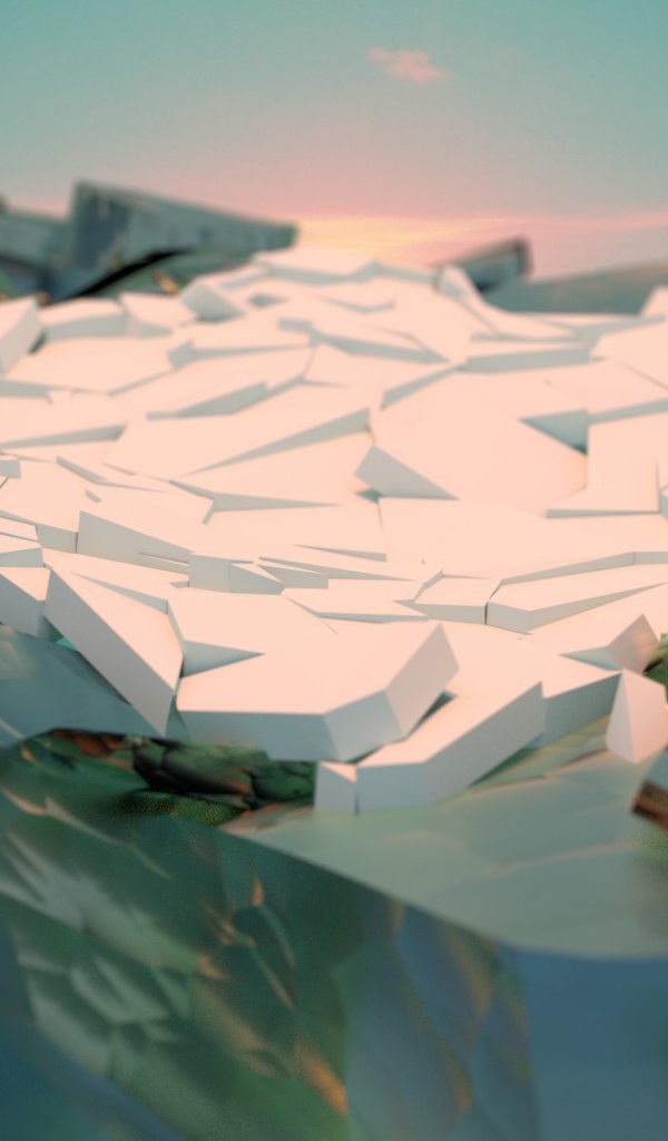 Ледник, 3Д графика