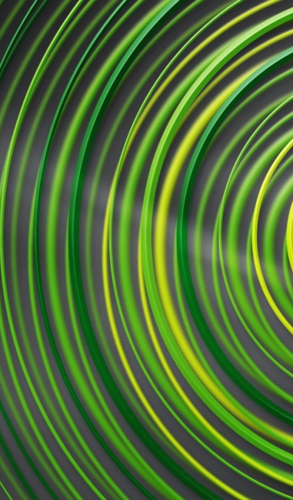 Зеленые круги на сером фоне, геометрия