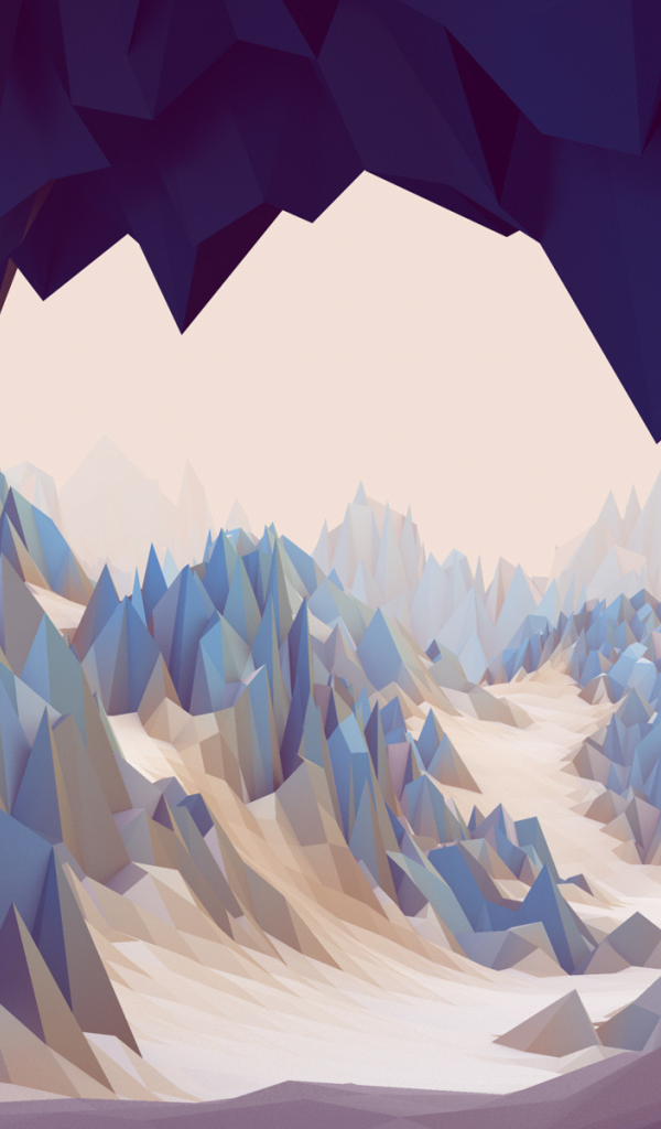 Горный пейзаж в 3Д