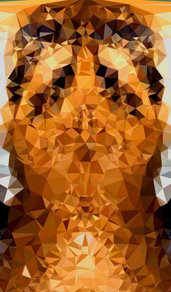 Морда тигра в 3Д графике