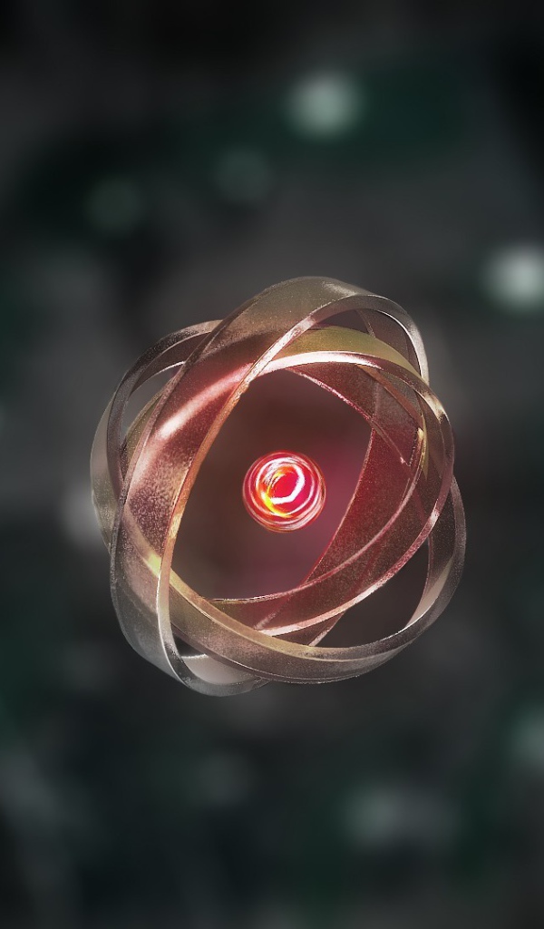 Один атом в 3Д