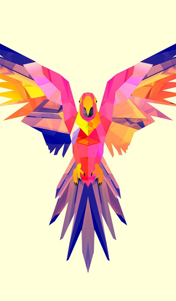 Попугай, 3-Д графика