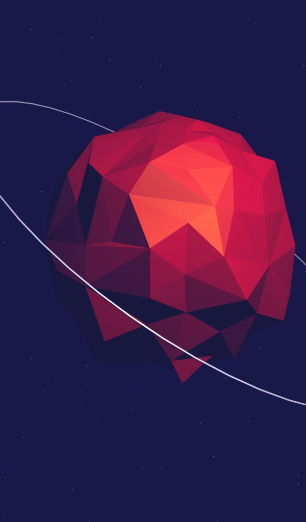 Планета и спутник, 3-Д графика