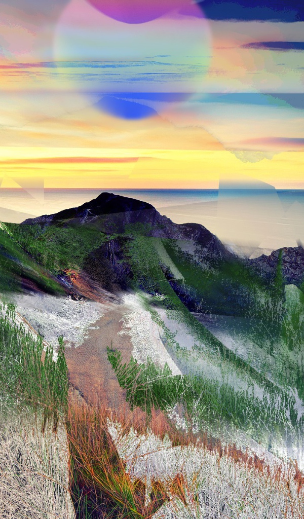 Психоделический морской пейзаж