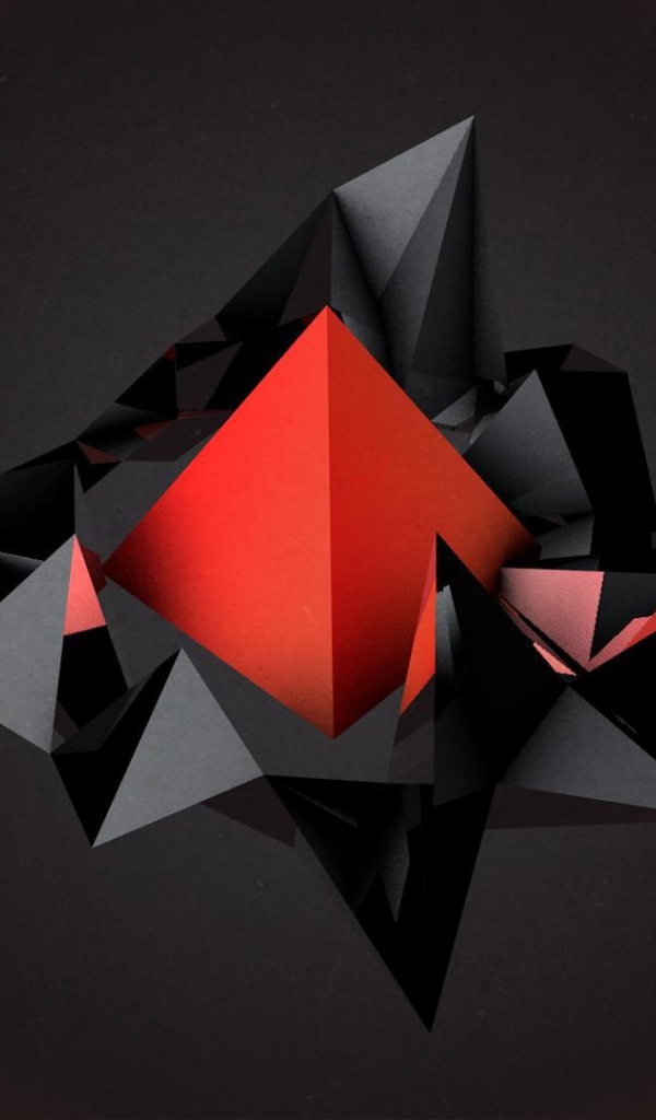 Пирамида красного цвета