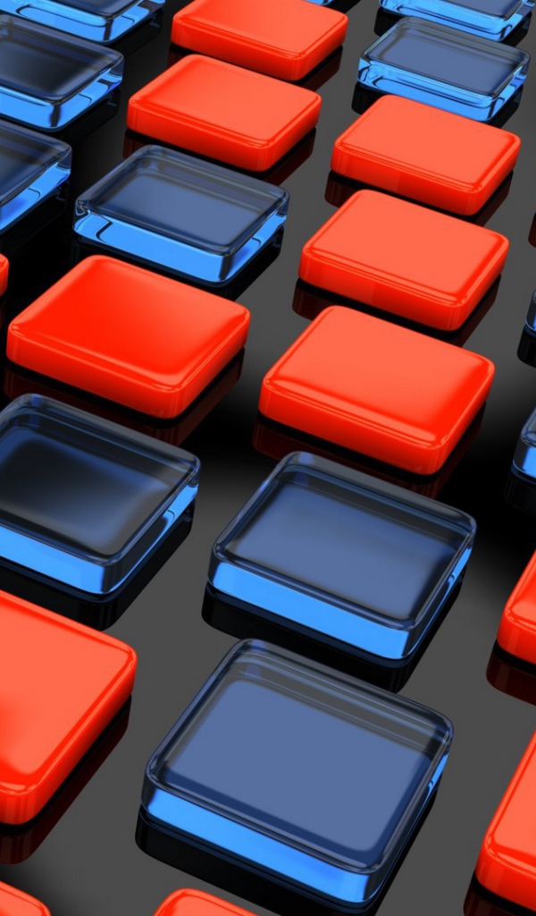 Красные и прозрачные квадраты