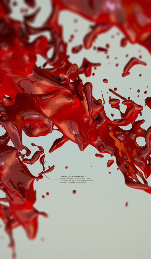 Красная кровь в 3-Д графике