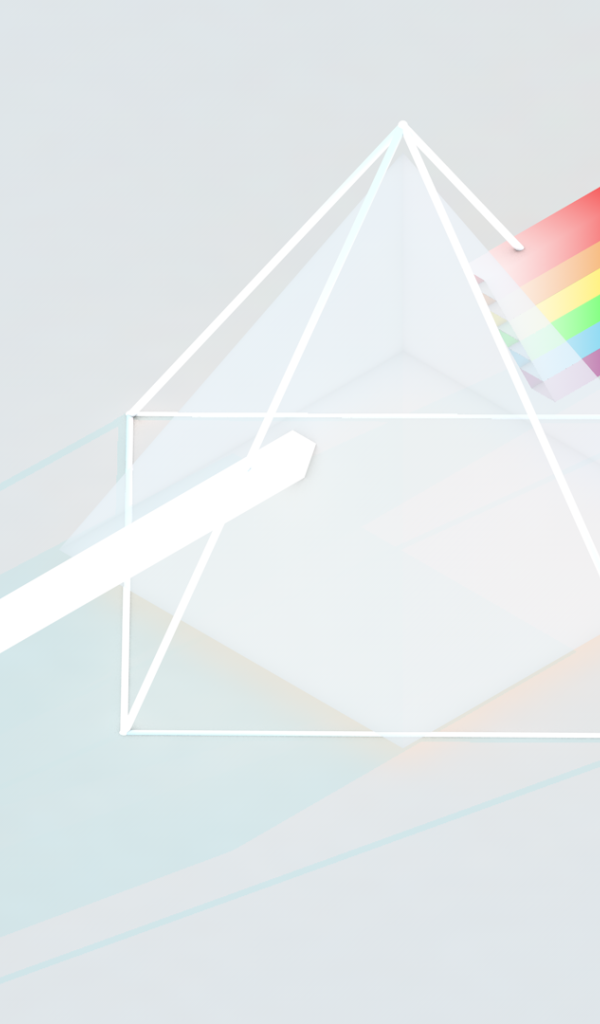 Преломление света в призме, 3Д графика