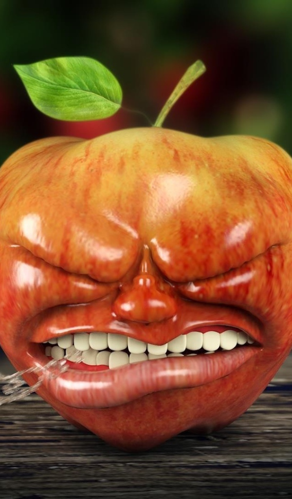 Грустное яблоко, 3Д модель