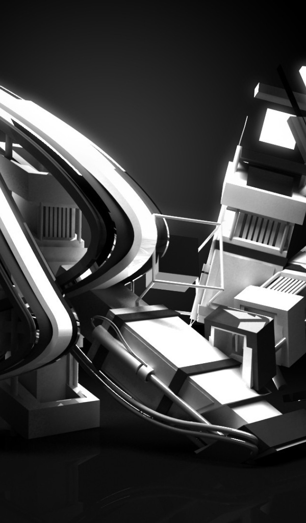 Серебряная 3Д структура