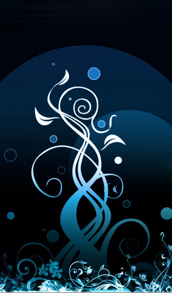 Изящный белый орнамент