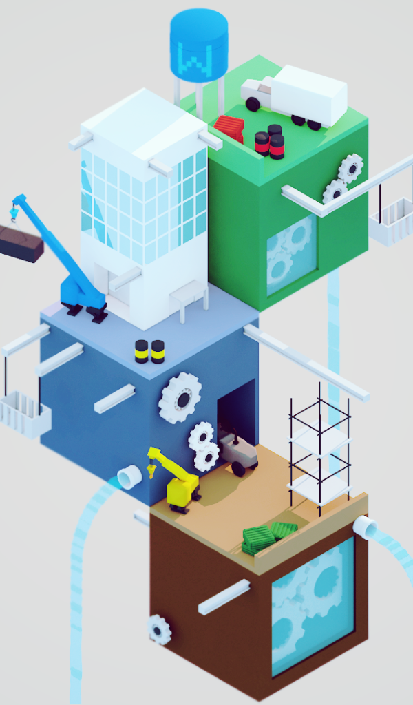 Устройство завода, 3Д графика