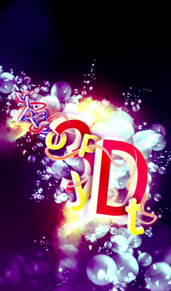 Надпись на пузырьках