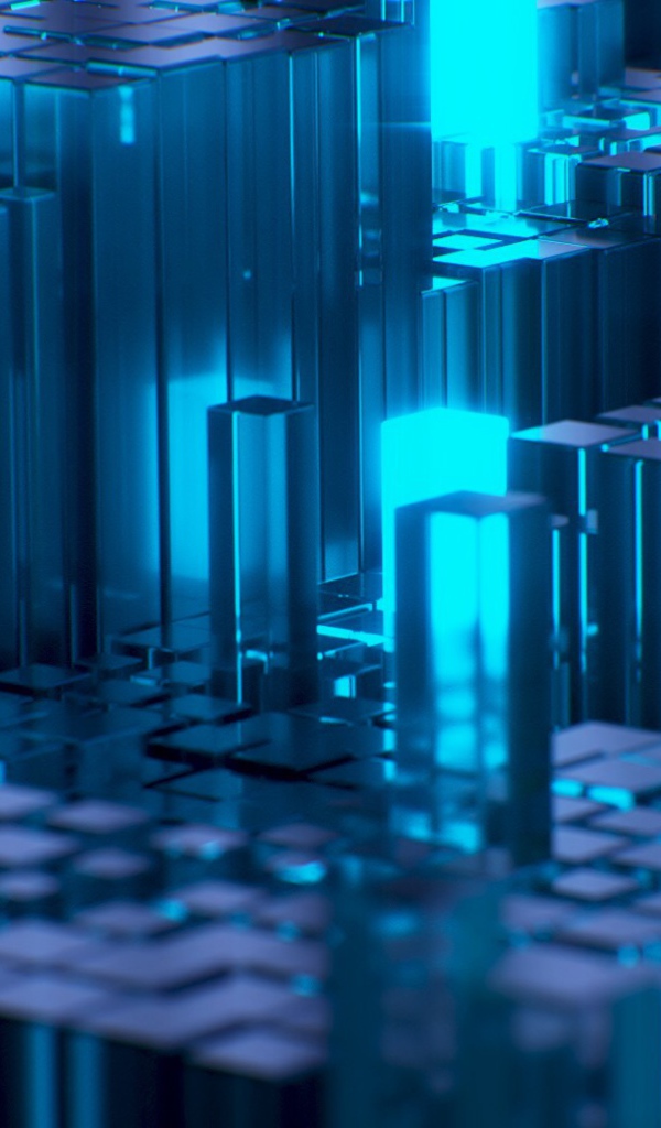 Структура из стеклянных брусков