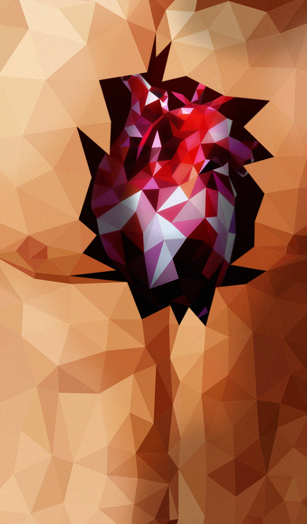 Торс мужчины, 3Д графика