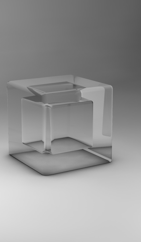 Прозрачный куб 3Д