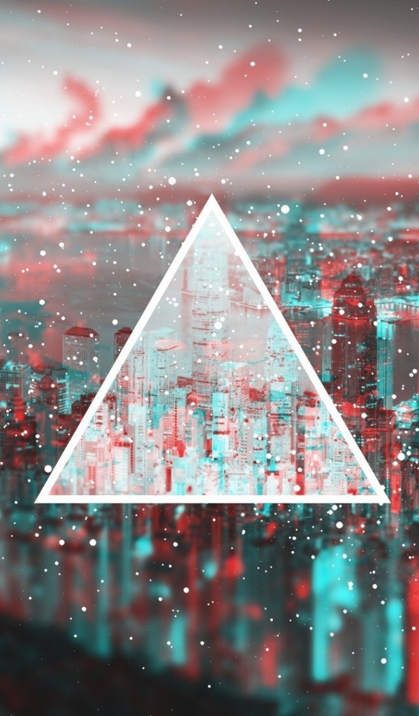 Треугольник на 3Д фоне