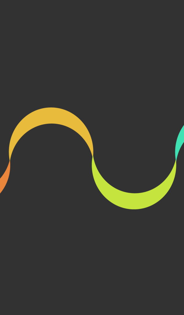 Волнистая разноцветная лента