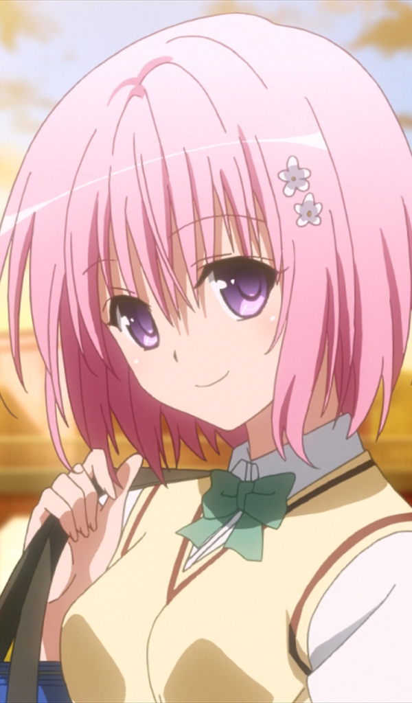 Девушка с розовыми волосами в аниме Любовь и прочие неприятности