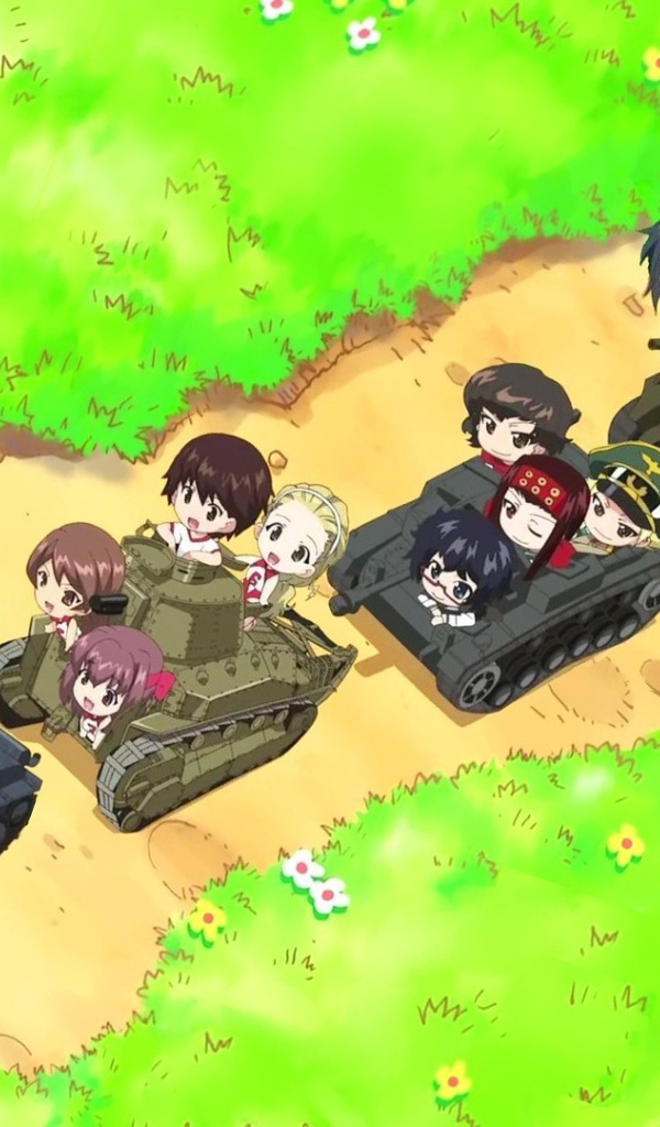 Герои аниме на танках