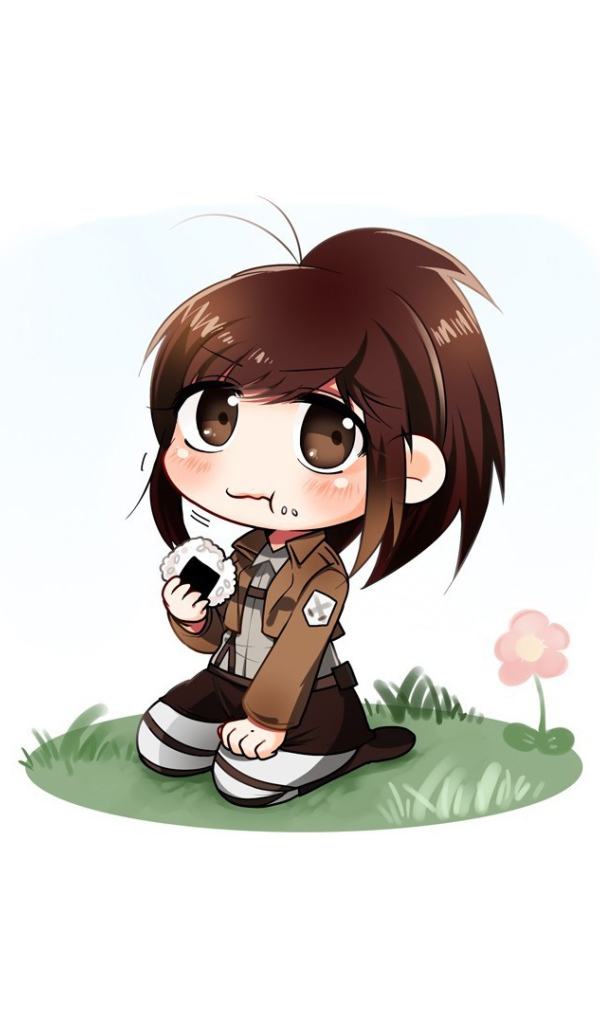 Девочка аниме из манги  Атака Титанов