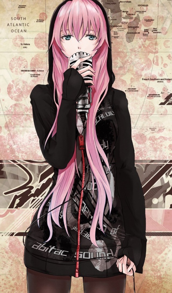 Девушка певица аниме