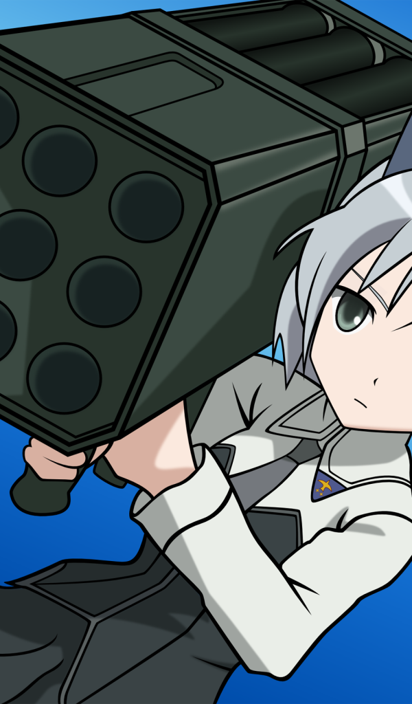 Девушка из аниме Штурмовые ведьмы