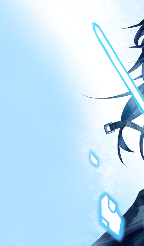 Аниме девушка со световым мечом