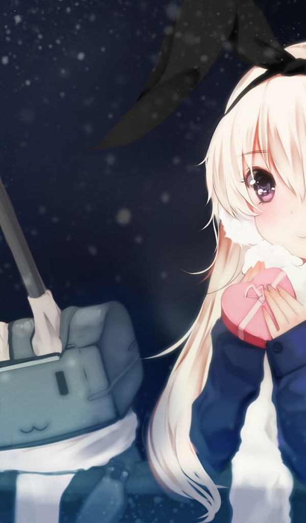 Девушка аниме с роботом