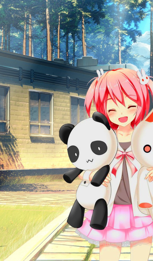 Девушка аниме ArseniXC с игрушками